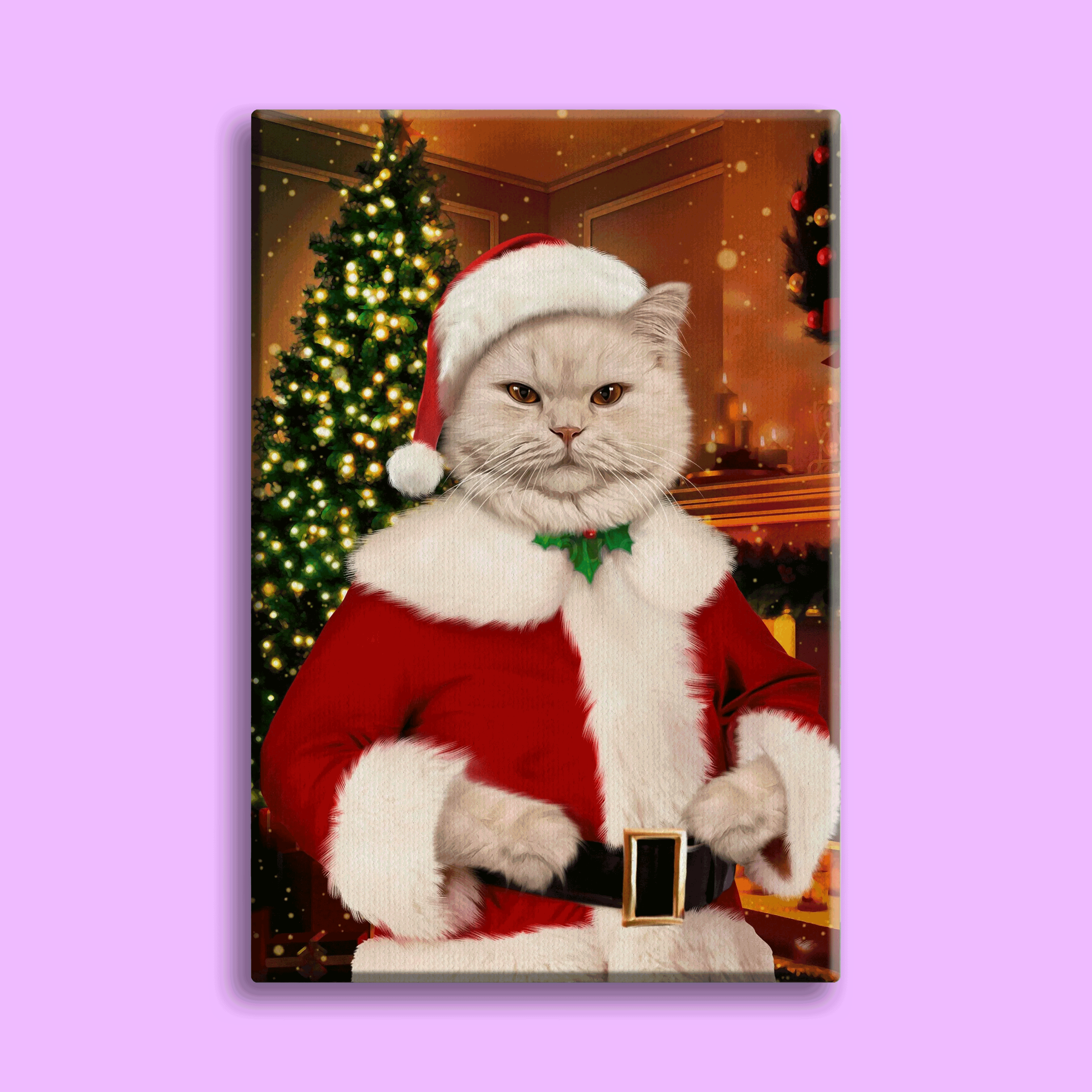 Holiday Spirit Pet Portrait – Santa Paws Edition